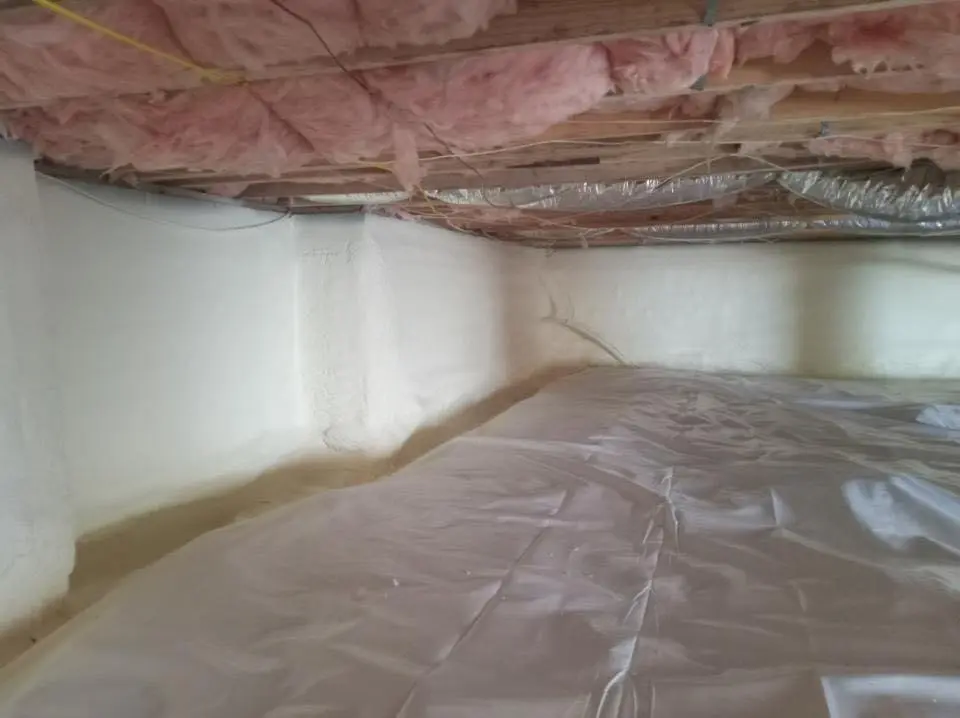 Crawl space encapsulation with closed-cell spray foam for Attic Insulation in Ashland